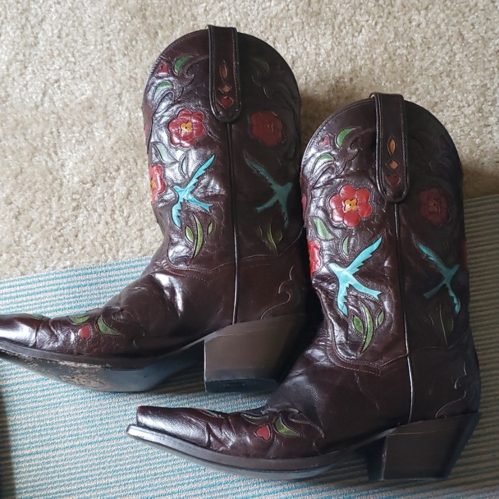 Dan Post Bluebird ORIGINAL Snip Toe Cowboy Boots